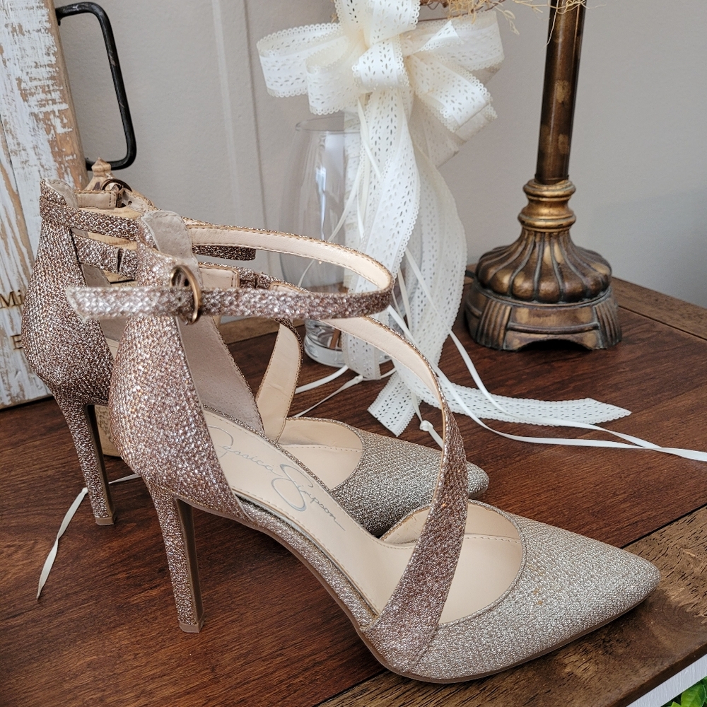 Jessica Simpson Sparkle Glitter Ombre Heels - Picture 5 of 15